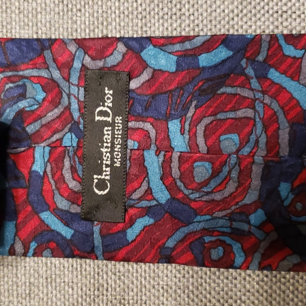 Christian Dior patterned tie - Picture 3 of 3
